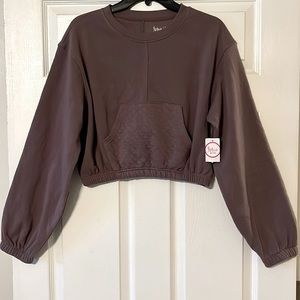 NWT Flirtitude Active Cropped Workout Hoodie sz Med